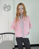 CANDY STRIPE 3/4 SLEEVE SHIRT