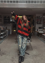 Tinta brush damage balloon denim pants