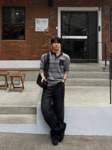 Mag pocket collar knitwear