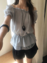 Mellow off shoulder blouse