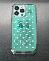 ドット ジェリー ゲル ハード スリム スマホケース - ミント