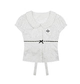 Reni Dot Ribbon Blouse
