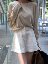 Rear Cooling Linen Round Knit / 4 colors
