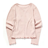 RIBBON PUNCHING CARDIGAN_PINK