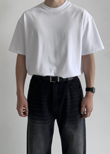 エッセンシャル セミオーバーフィット コットン ショートスリーブ Tシャツ