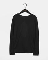 エスニックシースルーバックスリットスナップボタンTシャツ
