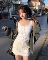 Kiko Stitch Pocket Skirt-Pants