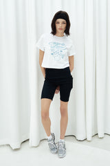 25SS WOMAN OPANCHU USAGI CROP SHORT SLEEVE T-SHIRT WHITE