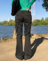 More Belted Low Bootcut Pants