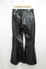 Wide Flare Leather Pants