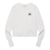 MARAIS 7 BUTTON CROP HENRY NECK CARDIGAN (8COLOR)