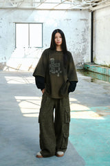 DAMAGE DOUBLE-LAYERED SLEEVE