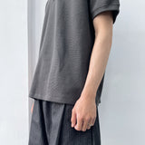 Waffle Henley Relaxed Tee