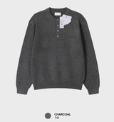 All Day Classic Wool Henry Neck Knit