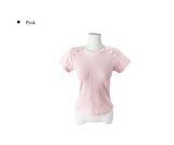 フォミット ダイアゴナル スナップ ボタン スリム ショートスリーブ Tシャツ
