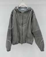 [UNISEX] Vintage Washing Hooded Jumper