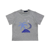 Tropical Hal Sleeve T Melange Grey