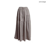 (3color) Tiny Floral Tiered Long Skirt