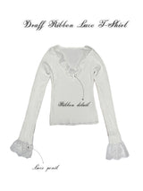 Draff Ribbon Lace T-Shirt