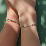 Finding Happiness, couple line bracelets