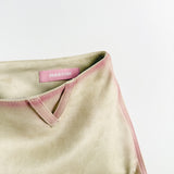 OIL BRIDGE SUEDE SKIRT IVORY