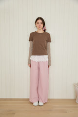 PEPLUM LAYERED SKIRT
