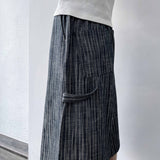 Striped Structured Wide Shorts
