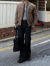 Vintage flare black denim pants