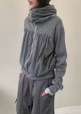 タートルシャーリングジップアップ