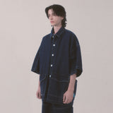denim stitch shirts_blue