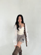 SHIRRING BOLERO