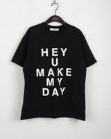 HeyyouレターリングショートスリーブTシャツ