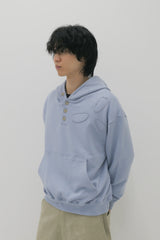  BPT Symbol Logo Appliqué Hoodie Sky Blue