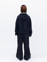HIGH NECK CROP HOODIE [UNISEX]