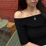 [MADE] neeka-sun necklace (black/silver)
