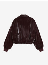 Salina leather bomber (burgundy)