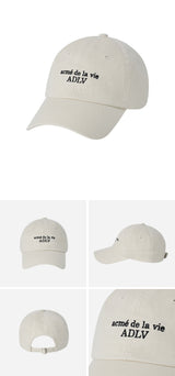 [24SS] BASIC SMALL LOGO BALL CAP BEIGE