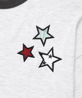 GUITAR APPLIQUE LS TEE LIGHT GREY(CV2FFUT553A)