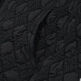 Ugly hooded zip vest / Black