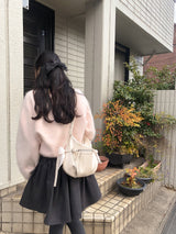 ベルティドリボンバッグ_クリーム