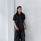 Waffle Henley Relaxed Tee