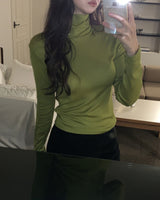 [U-BASIC/wool 28%] Solid Basic Turtleneck Long Sleeve