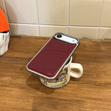 burgundy epoxy silver bumper case