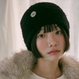 Yerr Button Beanie (black)