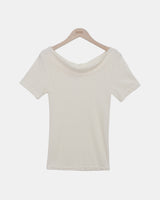 ヒューベンオフショルダーショートスリーブTシャツ