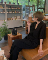 tancel blouse (black)