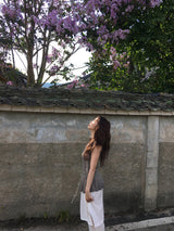 Slit pleated skirt pants (2color)