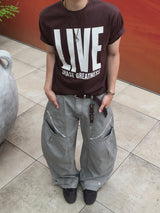 Hem Strapted Cargo Pants 2C