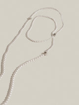 Sea Sparkle Long Pearl Necklace