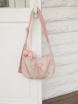 Daily ribbon hobo bag_nude pink